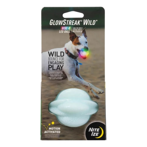 Nite Ize Glowstreak Wild LED Ball Dog Toy